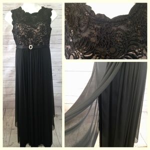 R&M Richards Women Lace Top Dress